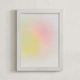 "Bare" - Art Print in warm gray by Lori Wemple - Framed