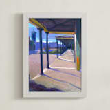 "Melting Reality" - Art Print in Cool Beige by Sue MacLeod-Beere - Framed