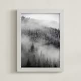 "Into the Fog" - Art Print in Mist by Jenna Holcomb - Framed