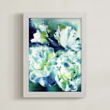 "Breathless" - Art Print in lush green by Jenny Partrite - Framed