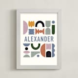 "Mid-Century Kid" - Personalized Art Print in Midcentury by Pati Cascino - Framed