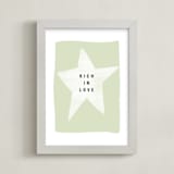 "rich in love" - Art Print in mint by Lindsay Stetson Thompson - Framed