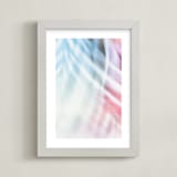 "abstract palms set I" - Art Print in berry by Kamala Nahas - Framed