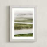 "Morning Mist" - Art Print in summer by Kamala Nahas - Framed