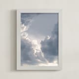 "Purling Sky" - Art Print in Steel by Courtney Crane - Framed