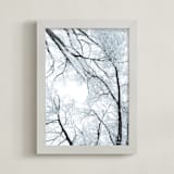 "Winter's Dance No. 2" - Art Print in Icy Aqua by Courtney Crane - Framed