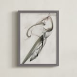 "Flow" - Art Print in Smoke by Anne Ciotola - Framed