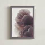 "Ruffled" - Art Print in Orchid by Karen Kardatzke - Framed