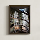 "Abandoned architectural beauty" - Art Print in stone by Greta Staknyte - Framed