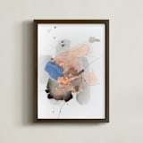 "Divide #2" - Art Print in Glacial Reflection by Christine Olmstead - Framed
