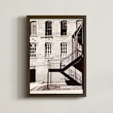 "brick and mortar" - Art Print in salt & pepper by Sondra Lucianovic - Framed