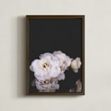 "Midnight Bloom" - Art Print in blush by Kamala Nahas - Framed