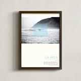 "La Mer" - Art Print in Sea Blue by WHALEN - Framed
