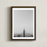 "NYC" - Art Print in black and white by Shannon Kirsten - Framed