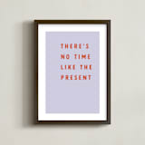 "The Present" - Art Print in Lavender Mist by Angela Garrick - Framed