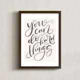 "You Can Do Hard Things" - Art Print in Blush by Amy Payne - Framed