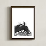 "Foal" - Art Print in Charcoal by Anne Ciotola - Framed