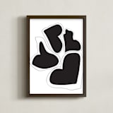 "Different Love" - Art Print in Love Deep Black by Kisco Print Shop - Framed