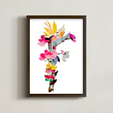 "Collage letter F - Hawaiian kine " - Art Print in Island flowers by Kiana Lee - Framed