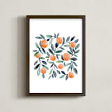 "Sweet Clementines" - Art Print in Clementine by Britt Mills - Framed
