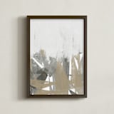 "Paint Over I" - Art Print in Snow Cover by Tanya Lee Design - Framed