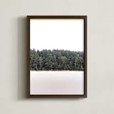"Forest on the Beach" - Art Print in Forest Green by LindseyErin - Framed