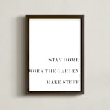 "Make Cool Stuff" - Art Print in Black and White by Sarah Hart Morgan - Framed