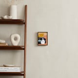 "Plant Life in White Ink" - Art Print in Peach cobbler by Deborah Velasquez - In a Room