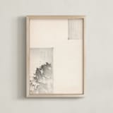 "Elossa II" - Art Print in Vintage Beige by jinseikou - Framed