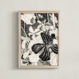 "Campo De Malvas 1" - Art Print in Graphite Gray by Catilustre - Framed