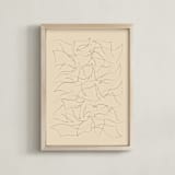 "Flock" - Art Print in Sand by Yohaku Oshima - Framed