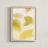 "Clarity" - Art Print in Lemon by Karen Kardatzke - Framed