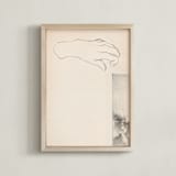 "Elossa I" - Art Print in Vintage Beige by jinseikou - Framed