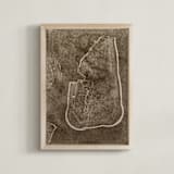 "deny" - Art Print in Sepia by raven erebus - Framed