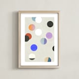 "playful circles I" - Art Print in Gumdrops by Sumak Studio - Framed