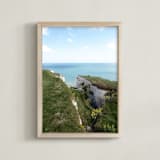 "White Cliffs" - Art Print in Dover Blues by Krissy Bengtson - Framed