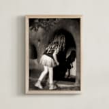 "What's Inside" - Art Print in Black and White by AMANDA LOMAX - Framed