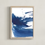 "So True" - Art Print in Cool Blue by Jenny Partrite - Framed
