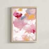 "Grapefruit Squeeze" - Art Print in Grapefruit by Britt Mills - Framed
