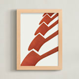 "frenched" - Art Print in rust by Kamala Nahas - Framed