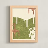 "The Room 2" - Art Print in Leaf by Sumak Studio - Framed