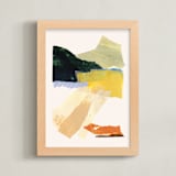 "Islands" - Art Print in Sand by Kayla King - Framed