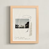 "Sky is the Limit 1" - Art Print in Sand by Maja Cunningham - Framed