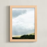 "Highland View 2" - Art Print in Cloud Gray by Jacquelyn Sloane Siklos - Framed