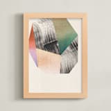 "Unexpected Crystals II" - Art Print in Sandstone by Sumak Studio - Framed