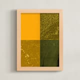"Quartet 4" - Art Print in Mustard by Sumak Studio - Framed