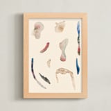 "Ancient Shapes 1" - Art Print in Museum by Sumak Studio - Framed