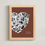 "Modern Heart Snapshot Mix® Warm Tones" - Framed Photo in Rustique by Minted - Framed