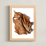 "Brown Leaf Study #1" - Art Print in Brown by Jonathan Brooks - Framed
