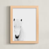 "Dalla" - Art Print in white by Irene Suchocki - Framed